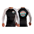 Grand Valley BJJ All Black Ranked Long Sleeve Rash Guards #8137 C