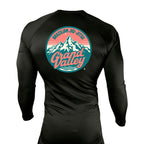 Grand Valley BJJ All Black Custom Rash Guards Long Sleeves #8137 C