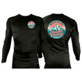 Grand Valley BJJ All Black Custom Rash Guards Long Sleeves #8137 C