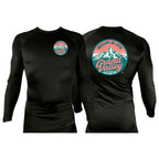 Grand Valley BJJ All Black Custom Rash Guards Long Sleeves #8137 C