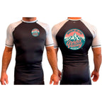 Grand Valley BJJ All Black Ranked Short Sleeve Rash Guards #8137 C