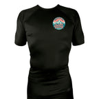 Grand Valley BJJ All Black Custom Rash Guards Short Sleeves #8137 C