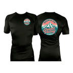 Grand Valley BJJ All Black Custom Rash Guards Short Sleeves #8137 C