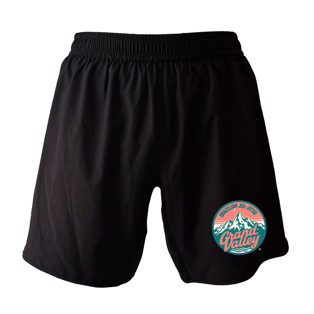 Grand Valley BJJ All Black Custom Shorts 2.0 #8137 C