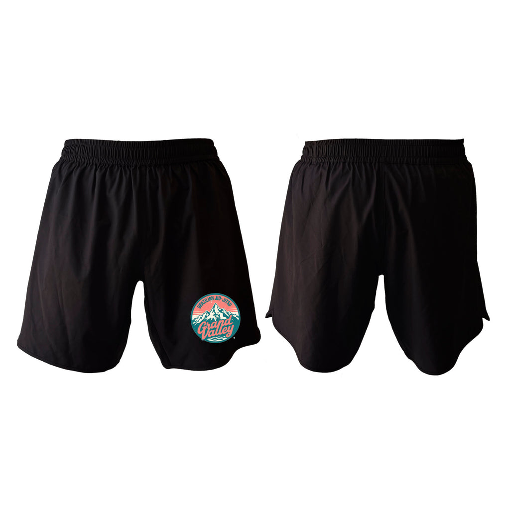 Grand Valley BJJ All Black Custom Shorts 2.0 #8137 C