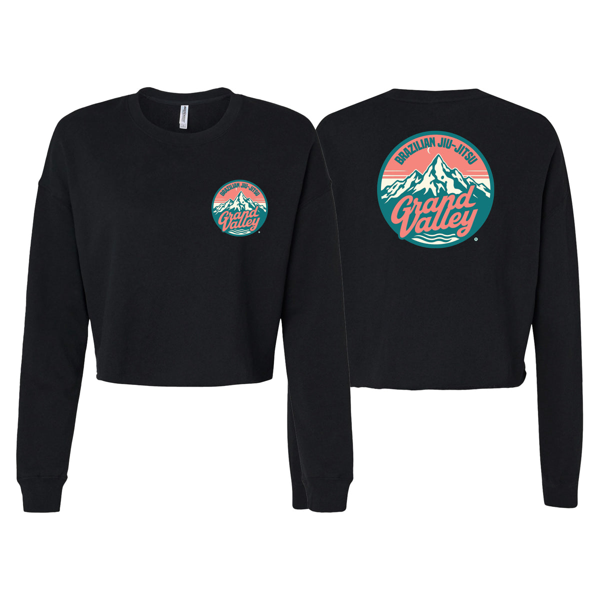 Grand Valley BJJ Women's Cropped Crewneck Sweatshirt #8137 C