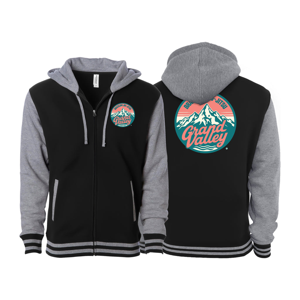 Grand Valley BJJ Academy Varsity Zip-Up Hoodies #8137 C