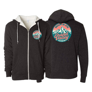 Grand Valley BJJ Academy Sherpa Lined Zip-Up Hoodie #8137 C