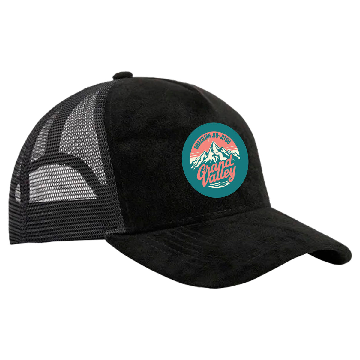Grand Valley BJJ Suede Trucker Hat #8137 C