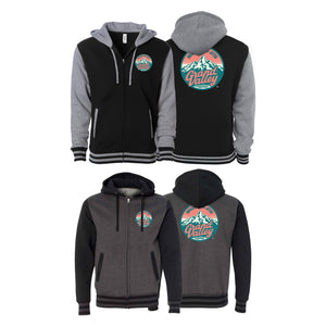 Grand Valley BJJ Academy Varsity Zip-Up Hoodies #8137 C