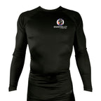 Grand Valley BJJ All Black Custom Rash Guards Long Sleeves #8137 D