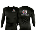 Grand Valley BJJ All Black Custom Rash Guards Long Sleeves #8137 D