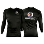 Grand Valley BJJ All Black Custom Rash Guards Long Sleeves #8137 D