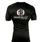Grand Valley BJJ All Black Custom Rash Guards Short Sleeves #8137 D