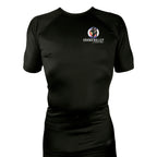 Grand Valley BJJ All Black Custom Rash Guards Short Sleeves #8137 D