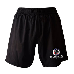 Grand Valley BJJ All Black Custom Shorts 2.0 #8137 D