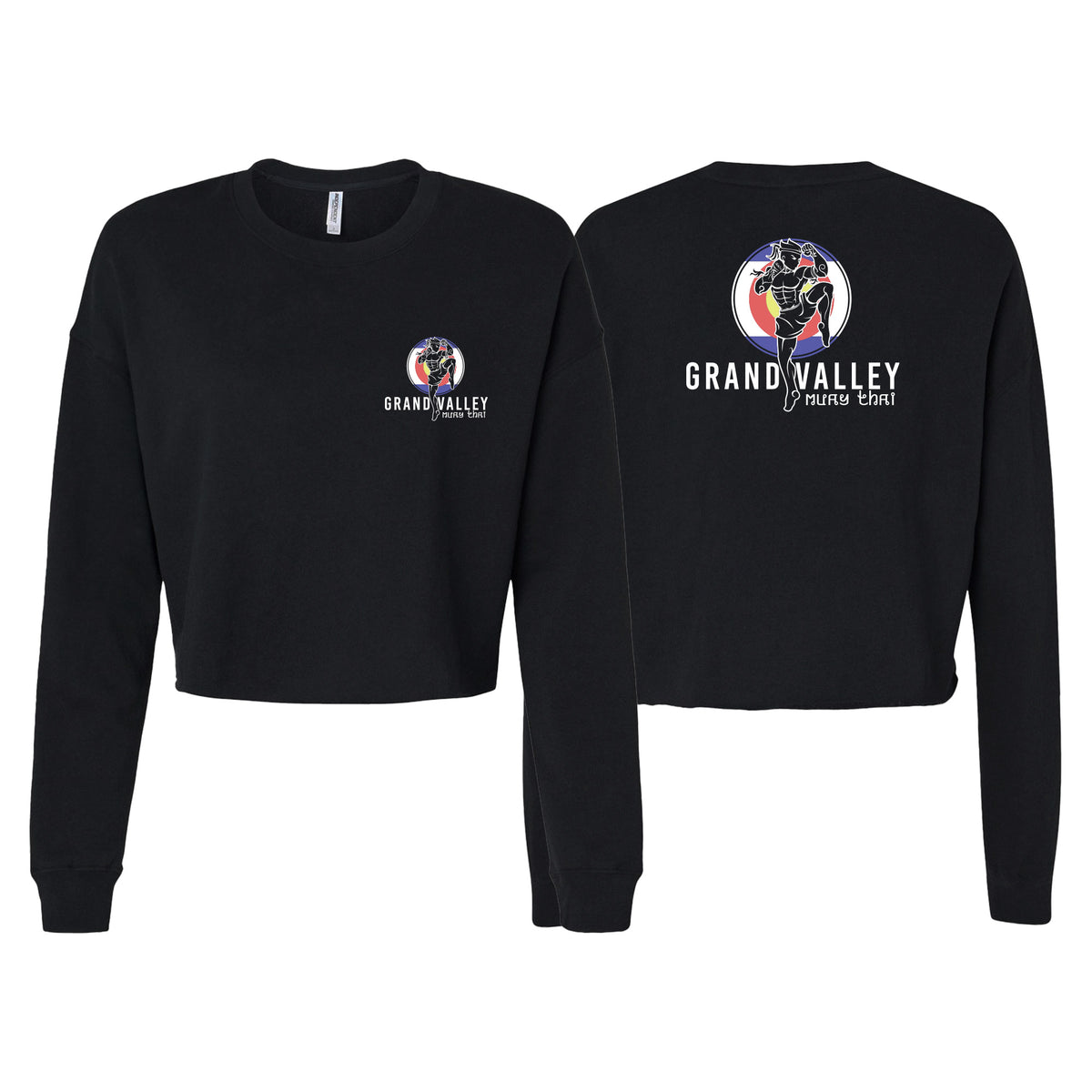 Grand Valley BJJ Women's Cropped Crewneck Sweatshirt #8137 D