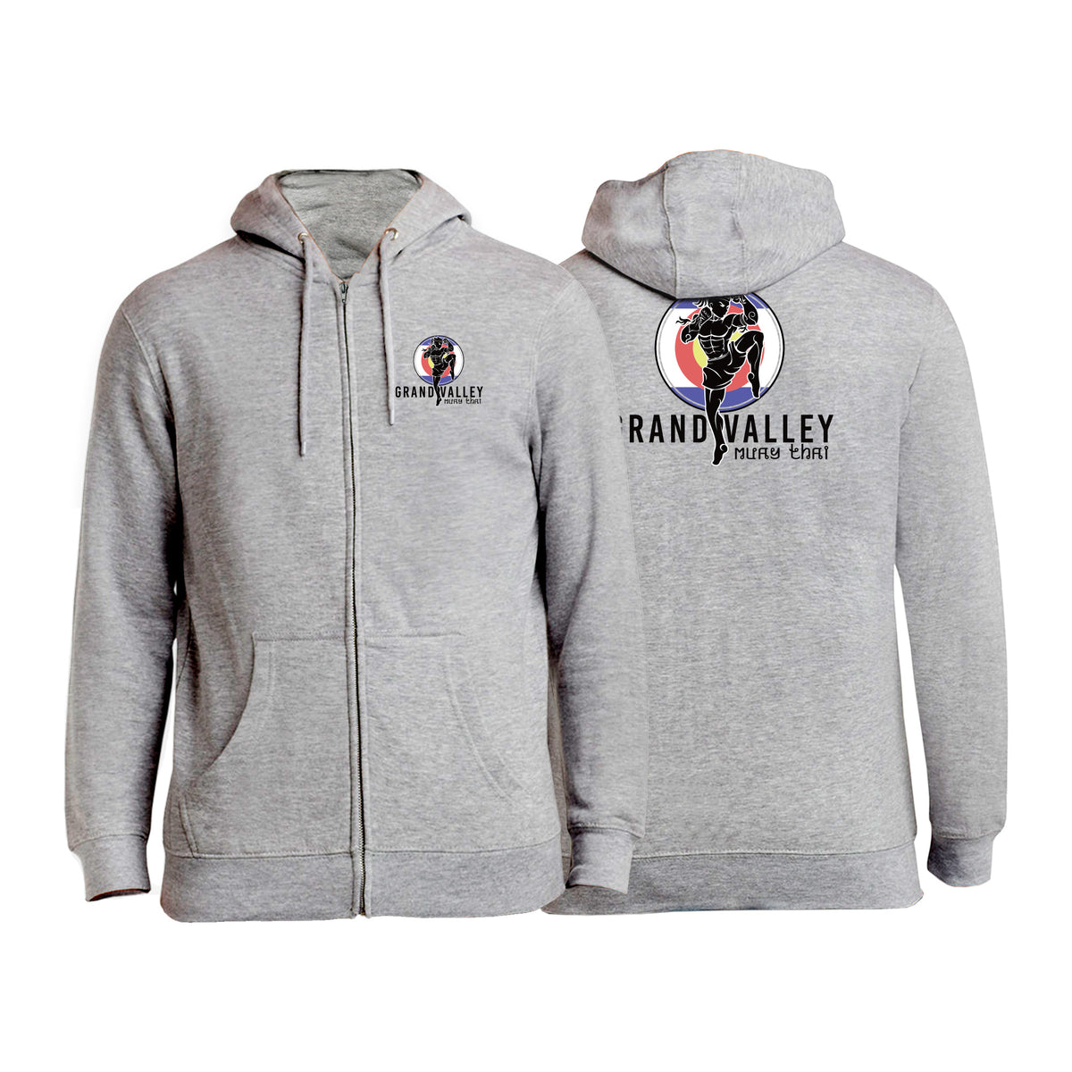 Grand Valley BJJ Academy Zip-Up Hoodies #8137 D