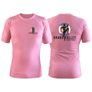 Grand Valley BJJ Pink Custom Rash Guards Short Sleeve #8137 D