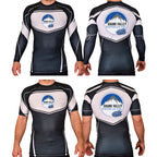 Grand Valley BJJ Academy Rash Guards Black/White #8137 E