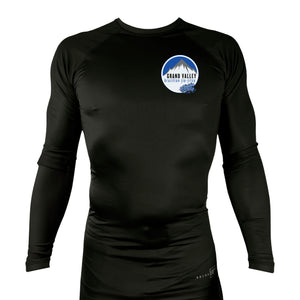 Grand Valley BJJ All Black Rash Guards Short Sleeves #8137 E