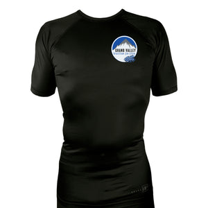 Grand Valley BJJ All Black Rash Guards Long Sleeves #8137 E