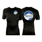 Grand Valley BJJ All Black Rash Guards Long Sleeves #8137 E