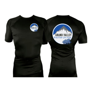 Grand Valley BJJ All Black Rash Guards Long Sleeves #8137 E