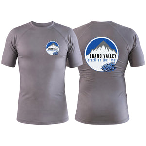 Grand Valley BJJ Gray Rash Guards Short Sleeve #8137 E