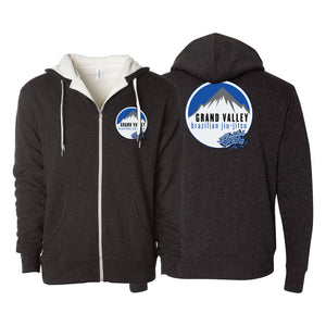 Grand Valley BJJ Sherpa Lined Zip-Up Hoodie #8137 E
