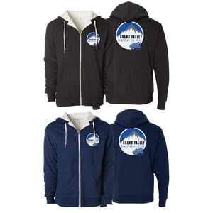 Grand Valley BJJ Sherpa Lined Zip-Up Hoodie #8137 E
