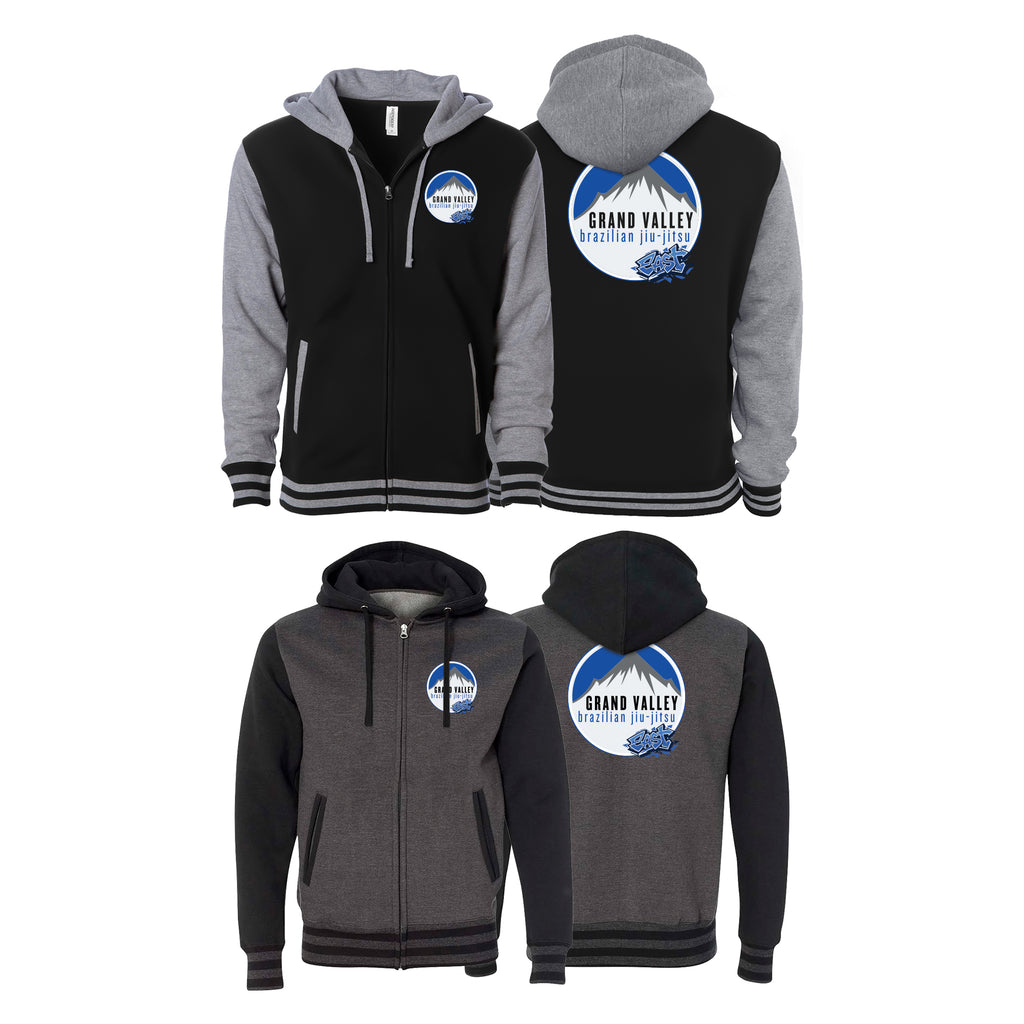 Grand Valley BJJ Varsity Zip-Up Hoodies #8137 E