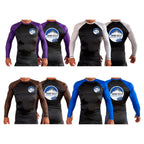Grand Valley BJJ All Black Ranked Short Sleeve Rash Guards #8137 E