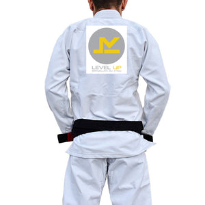 Level Up BJJ Academy Adults Gi - White #025 A