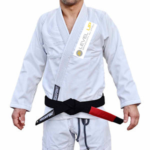 Level Up BJJ Academy Kids Gi - White #025 A