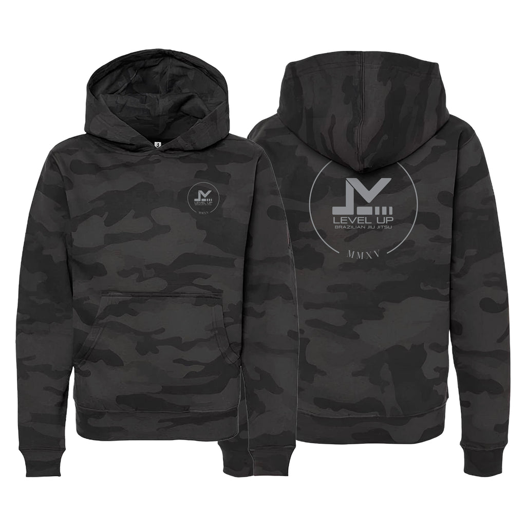 Level Up BJJ Academy Sweater Kids Hoodie #8138 L (Main)