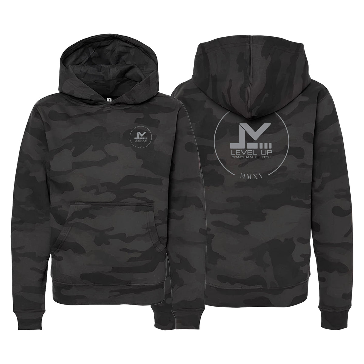 Level Up BJJ Academy Sweater Kids Hoodie #8138 L (Main)