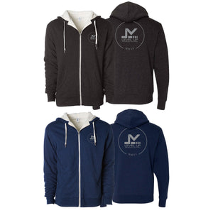 Level Up BJJ Sherpa Lined Zip-Up Hoodie #8138 L (Main)