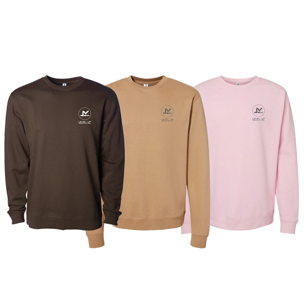 Level Up BJJ Crewneck Sweatshirt #8138 M (Viajante)