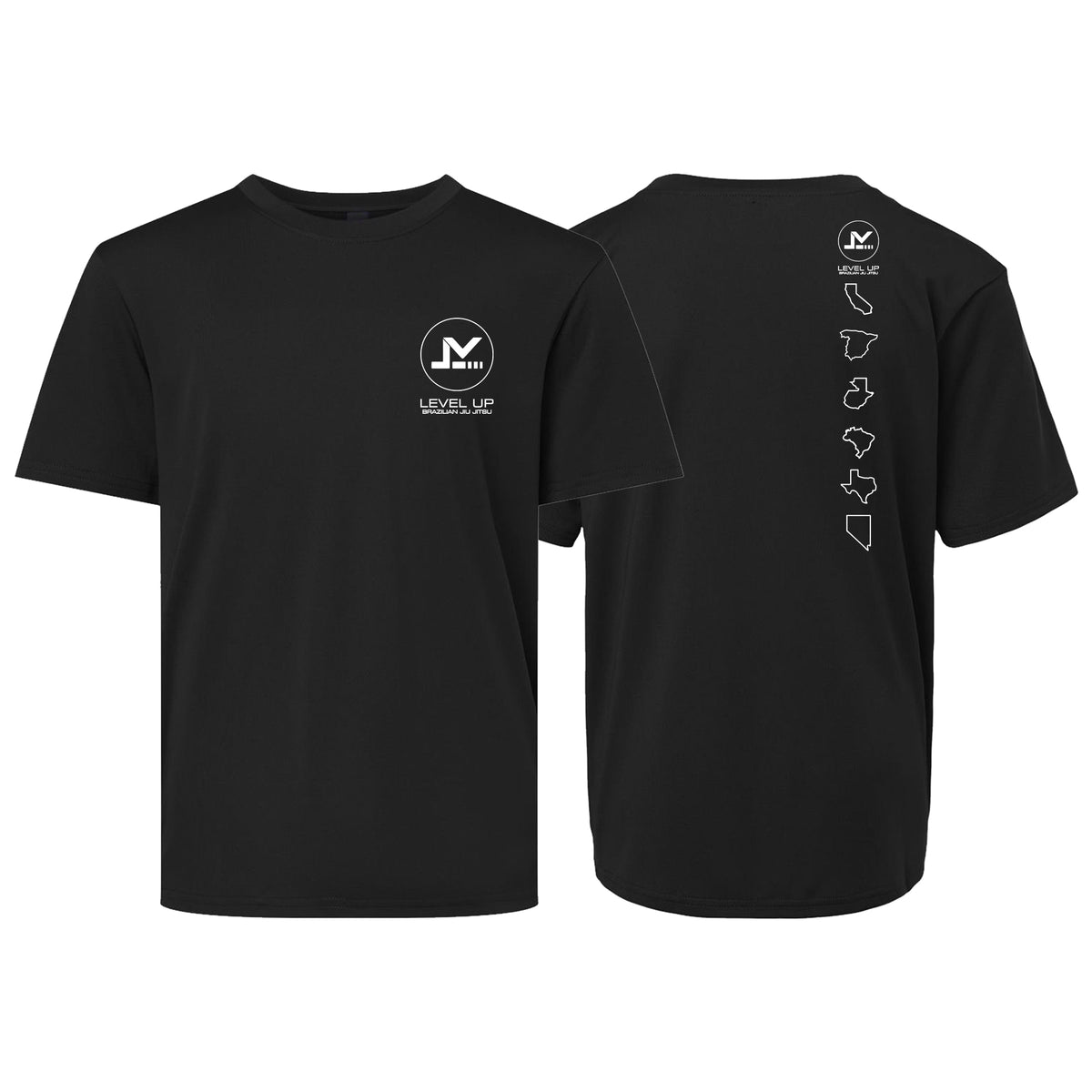 Level Up BJJ Dry Fit Kids Shirts #8138 M