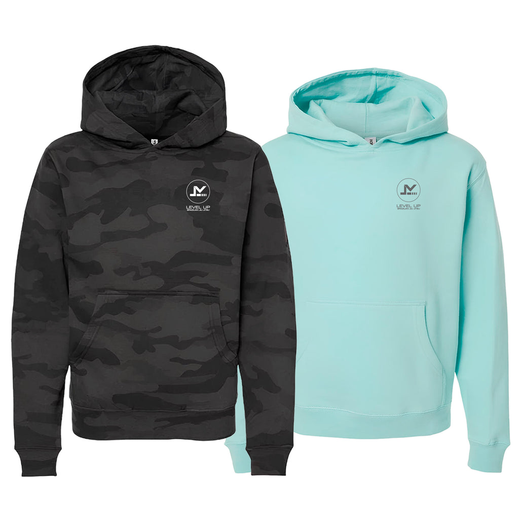 Level Up BJJ Academy Sweater Kids Hoodie #8138 M (Viajante)