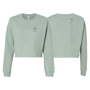 Level Up BJJ Women's Cropped Crewneck Sweatshirt #8138 M (Viajante)