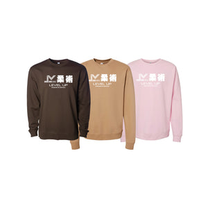 Level Up BJJ Crewneck Sweatshirt #8138 N (Passion)