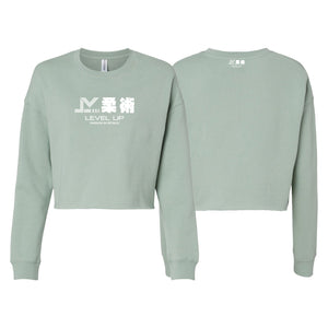 Level Up BJJ Women's Cropped Crewneck Sweatshirt #8138 N (Passion)
