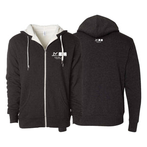 Level Up BJJ Sherpa Lined Zip-Up Hoodie #8138 O (Passion)