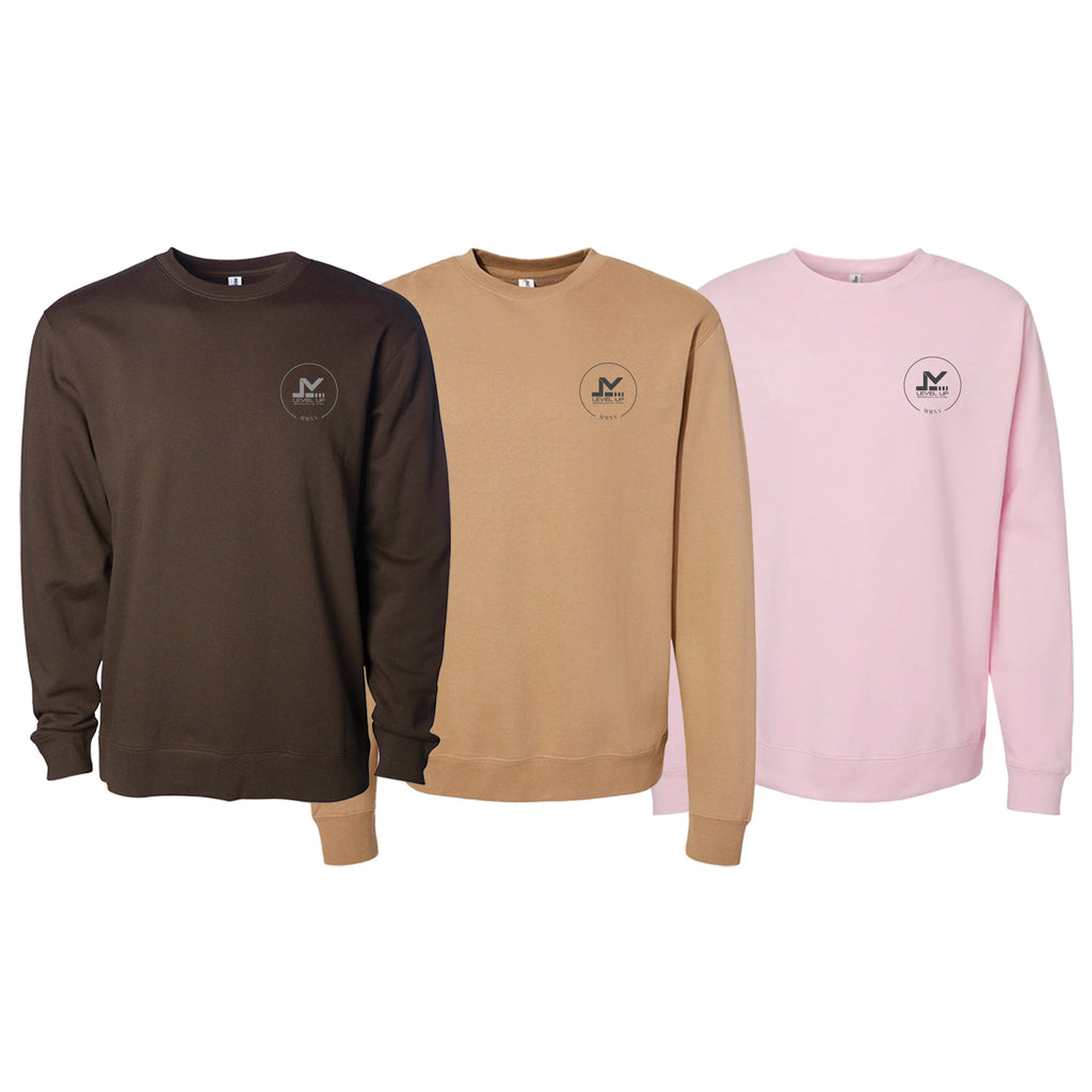 Level Up BJJ Crewneck Sweatshirt #8138 P (Traveler 2.0)
