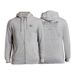 Level Up BJJ Zip-Up Hoodies #8138 P (Traveler 2.0)
