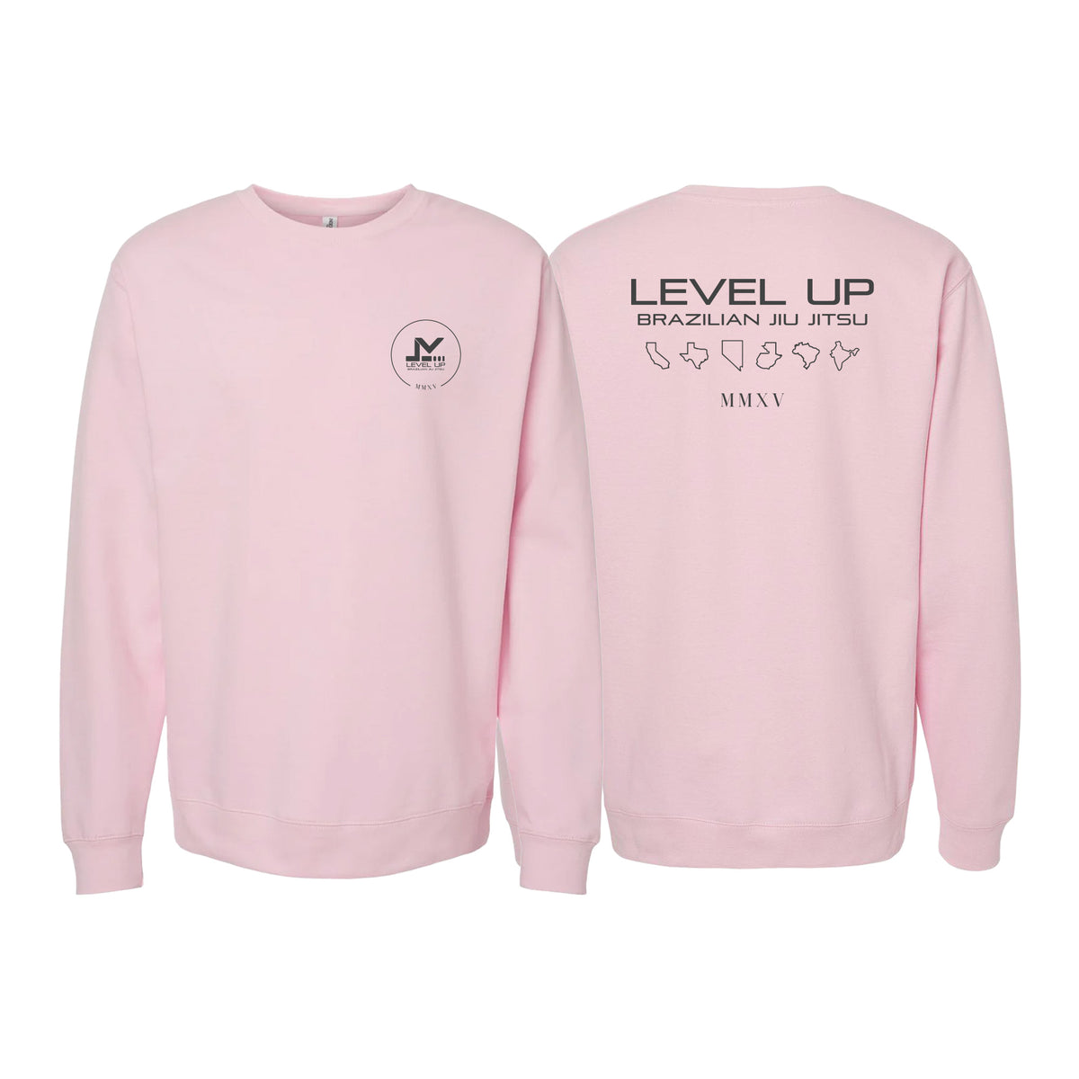 Level Up BJJ Crewneck Sweatshirt #8138 P (Traveler 2.0)