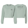 Level Up BJJ Women's Cropped Crewneck Sweatshirt #8138 P (Traveler 2.0)