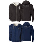 Level Up BJJ Sherpa Lined Zip-Up Hoodie #8138 P (Traveler 2.0)